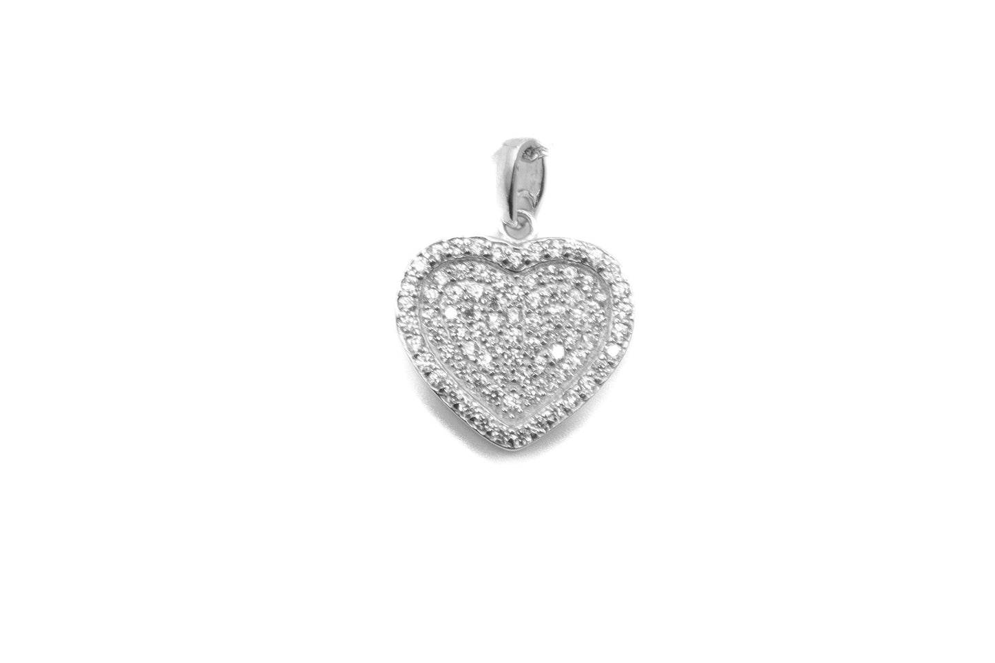 Silver Brilliant Heart Necklace