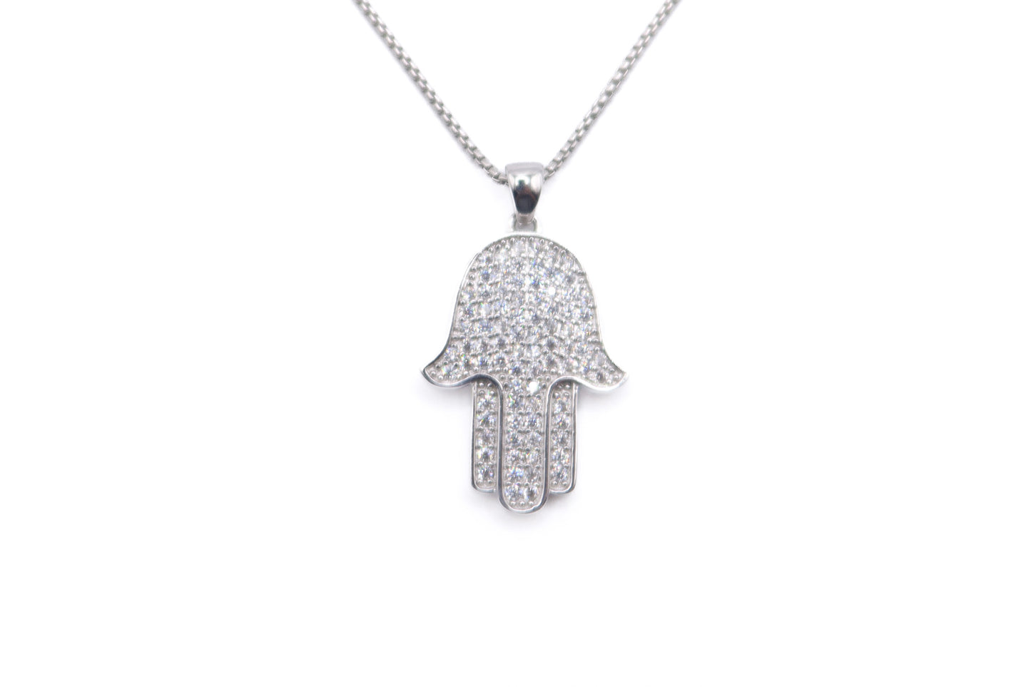 Silver Hamsa Necklace