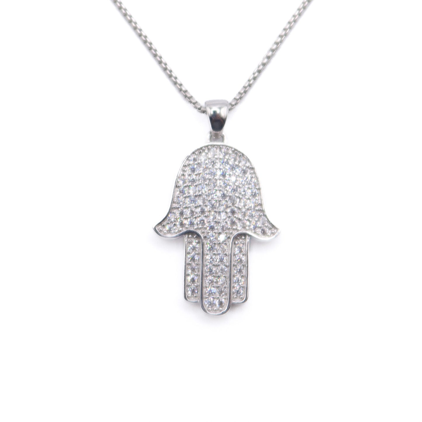 Silver Hamsa Necklace