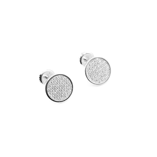 Round Bezel Earrings